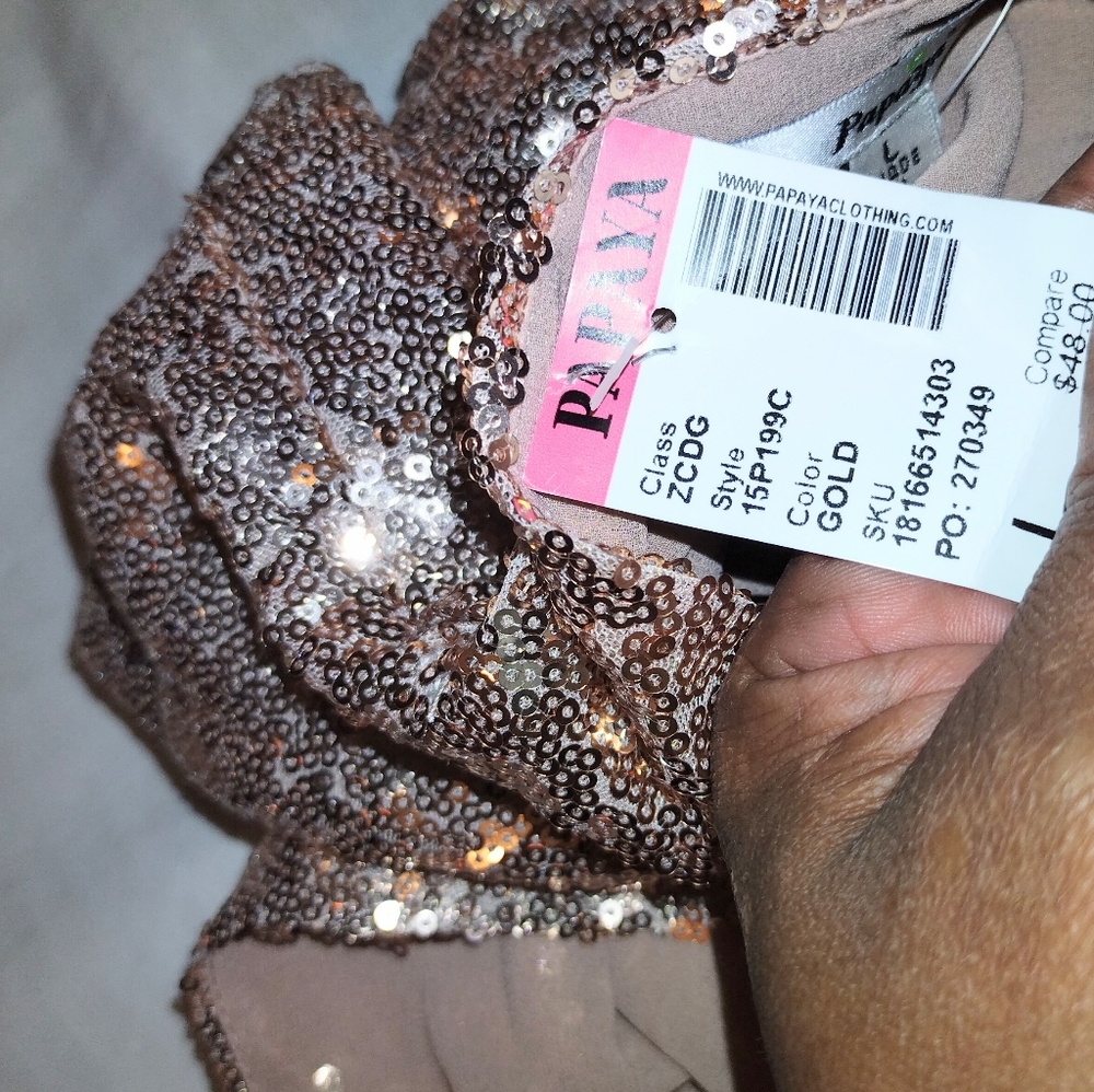 Papaya sequins